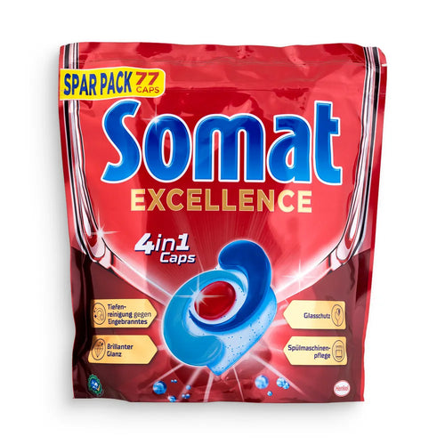 Somat Dishwasher Caps 77Pcs 4In1 Excellence