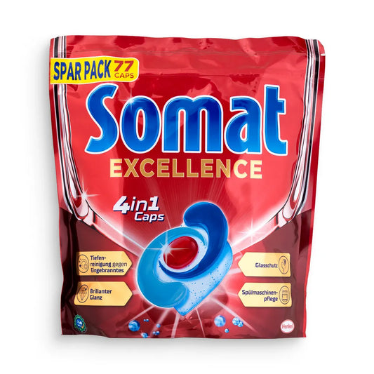 Somat Dishwasher Caps 77Pcs 4In1 Excellence